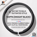 2026 New Ultra-Thin Car Steering Wheel Cover All-Season Universal Anti-Slip Sweat-Absorbent Suede Nappa Automotive Interior